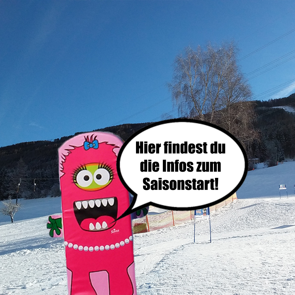 Archenstadel – Rinn in Austria - a pink monster in the snow.