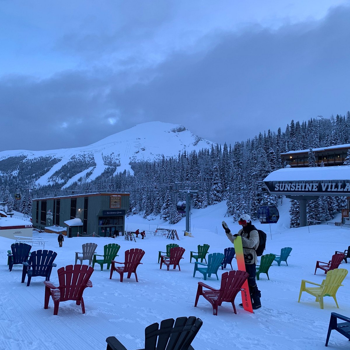 Table Mountain in Canada - snow on the ground.