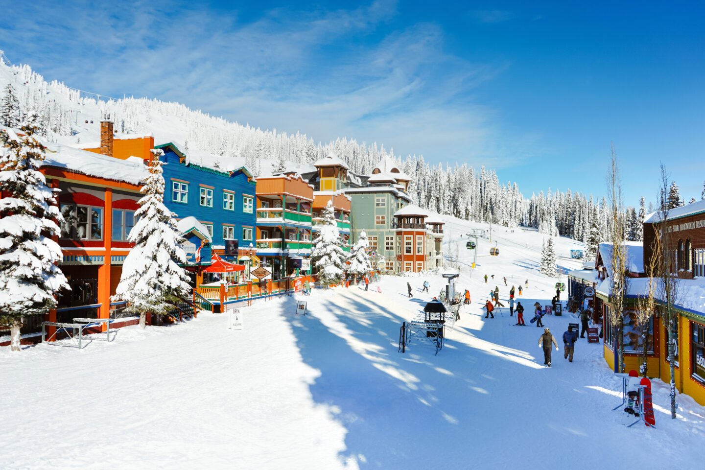 Silver Star in Canada: a ski resort with lots of snow on it.
