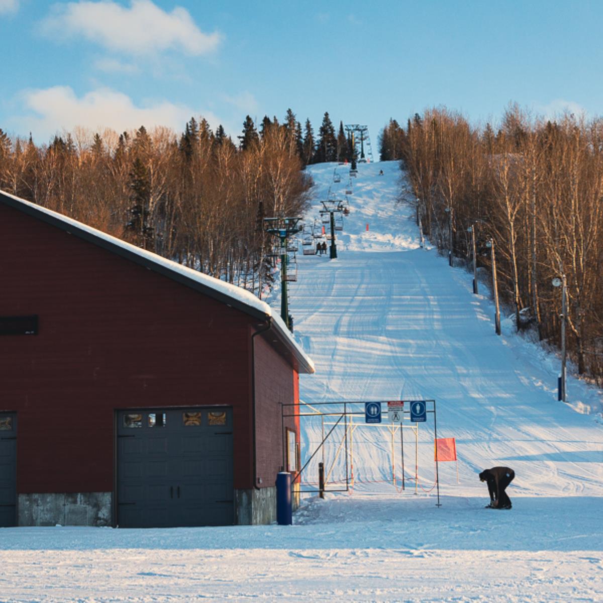 La Tuque in Canada - a snow covered ski slope.