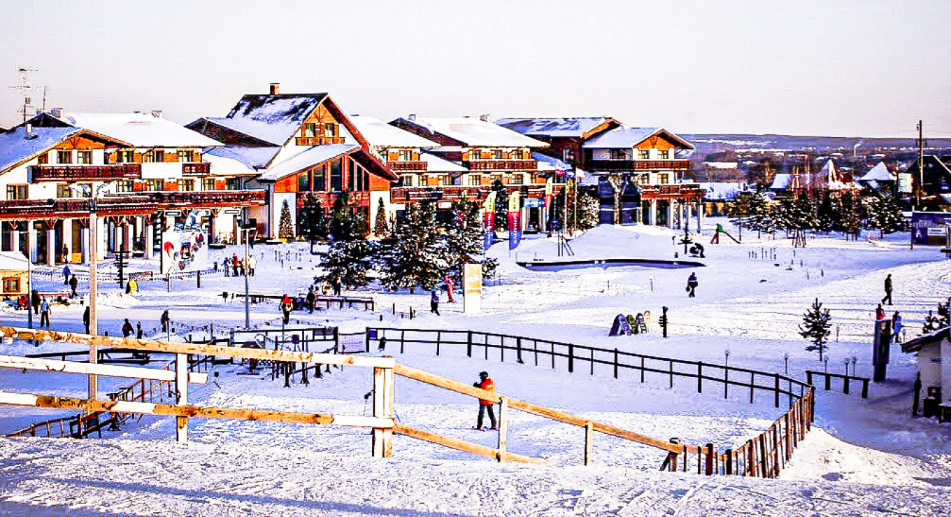 Sorochany in Russia - a town with lots of snow on the ground.