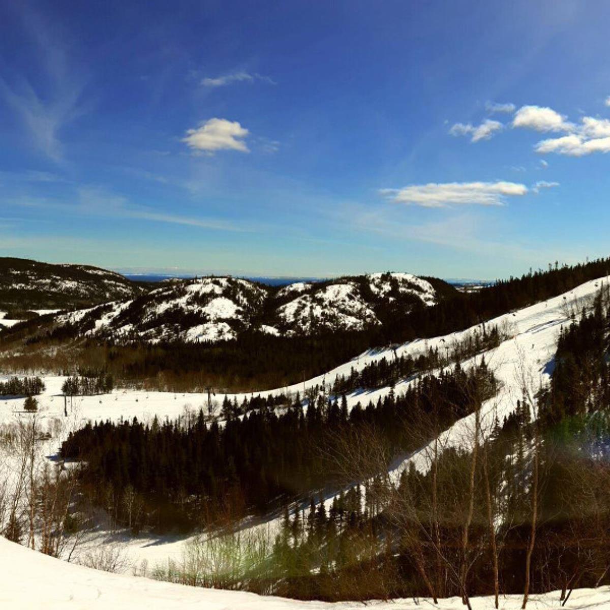 Mont Ti-Basse in Canada - the view from the top of the mountain.