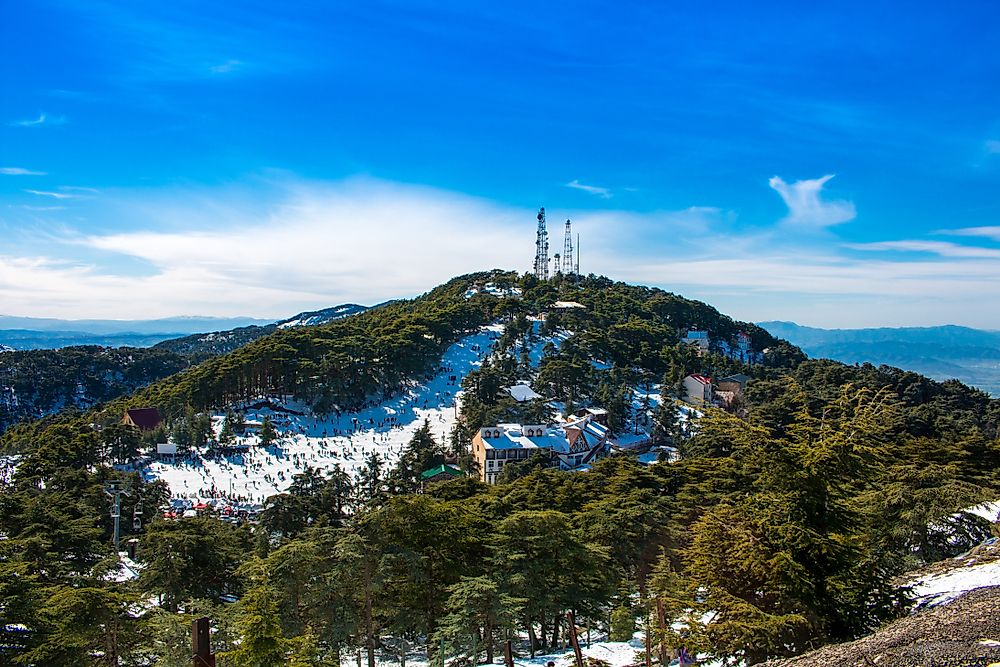 Chréa in Algeria - the view from the top of the mountain.