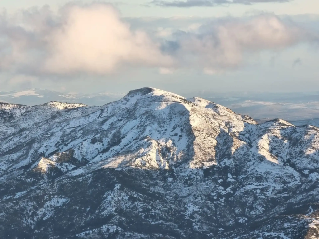 Chréa in Algeria - a view of the mountains from the top of a mountain.