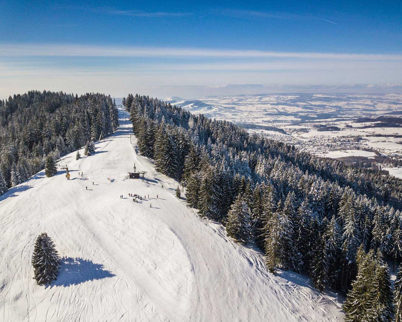 Les Paccots | Châtel-St-Denis – Corbetta in Switzerland - a snow covered ski slope.