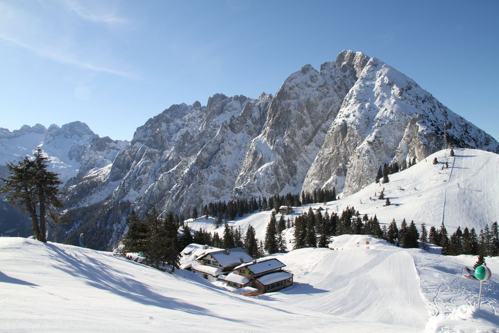 Dachstein West – Gosau | Russbach | Annaberg in Austria - a clear blue sky.