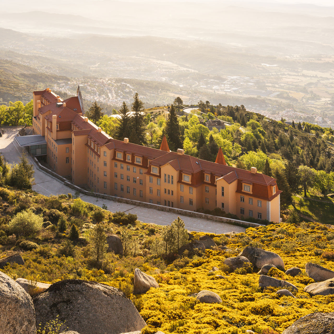 Serra da Estrela in Portugal - a view of a house on a hill.