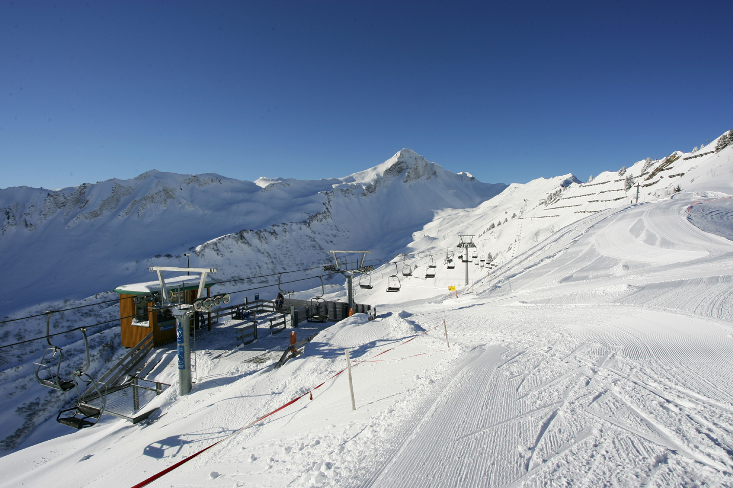 Faschina in Austria - a clear blue sky.