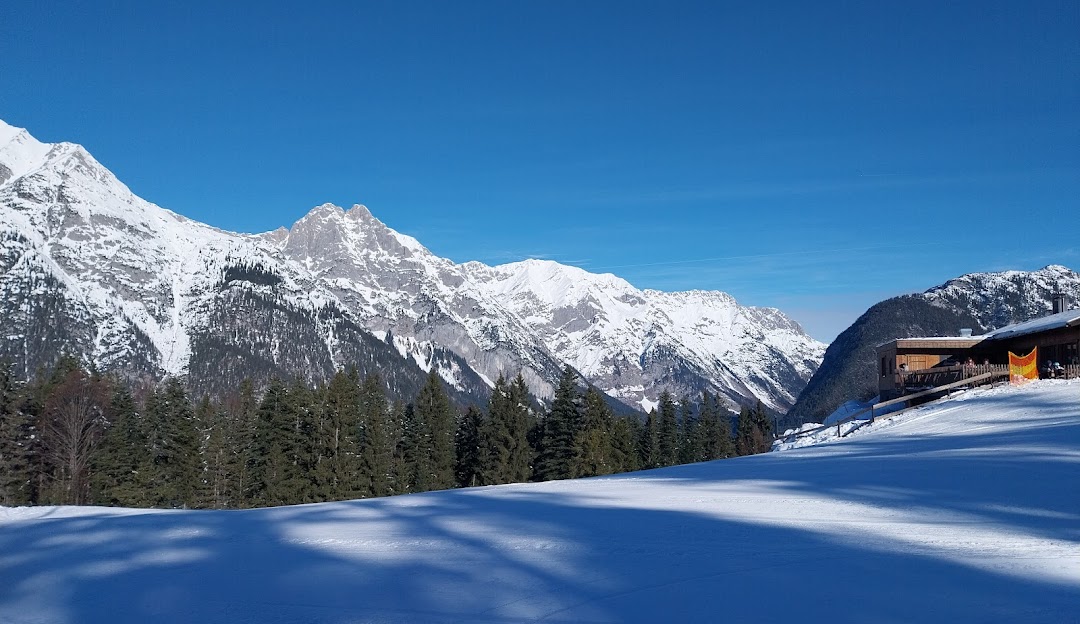 Katzenkopf Leutasch in Austria - a view of the mountains from the top of a mountain.