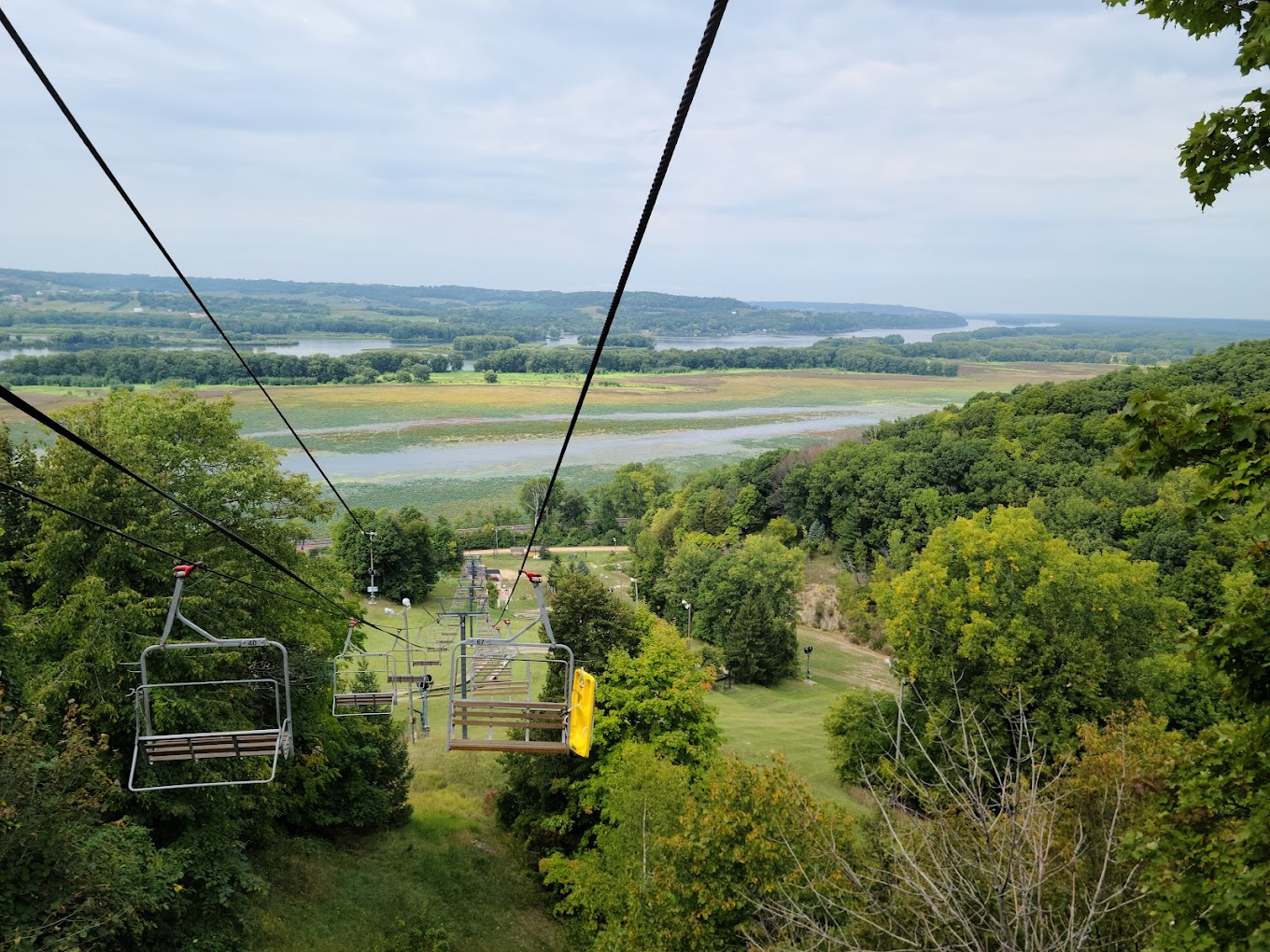 Chestnut Mountain in USA - the view from the top of the mountain at the top of the mountain.