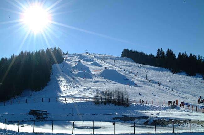 Simonhöhe in Austria - the sun is shining.