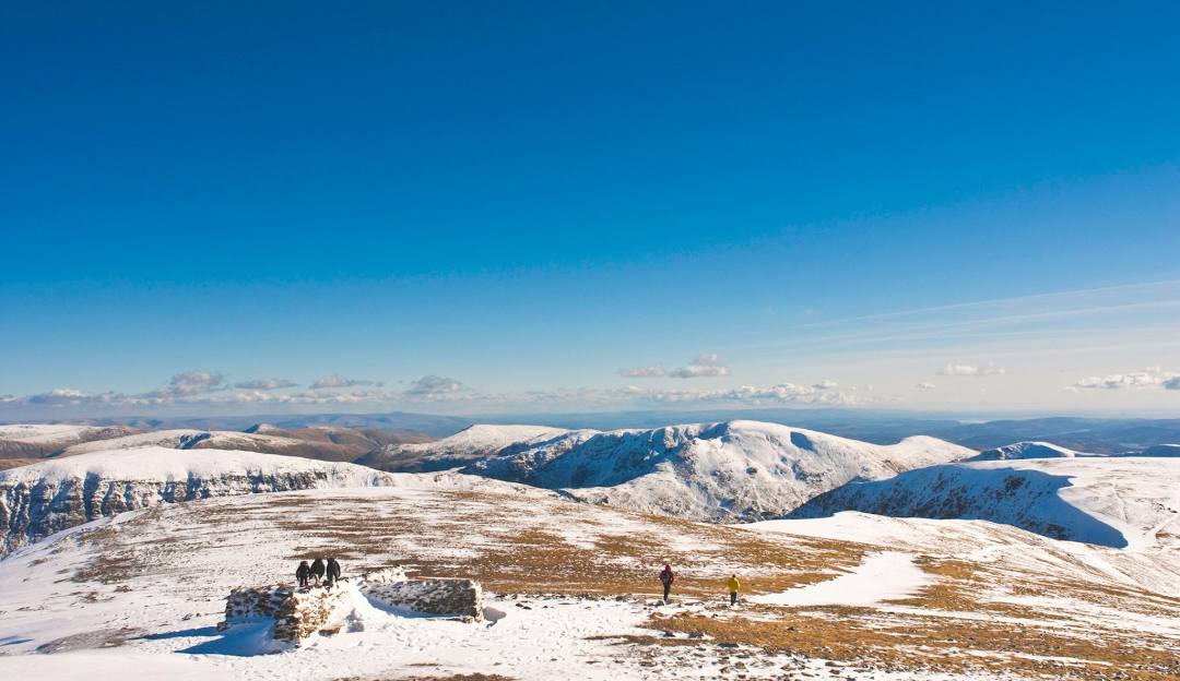 Mountain High North in USA - the view from the summit of person.