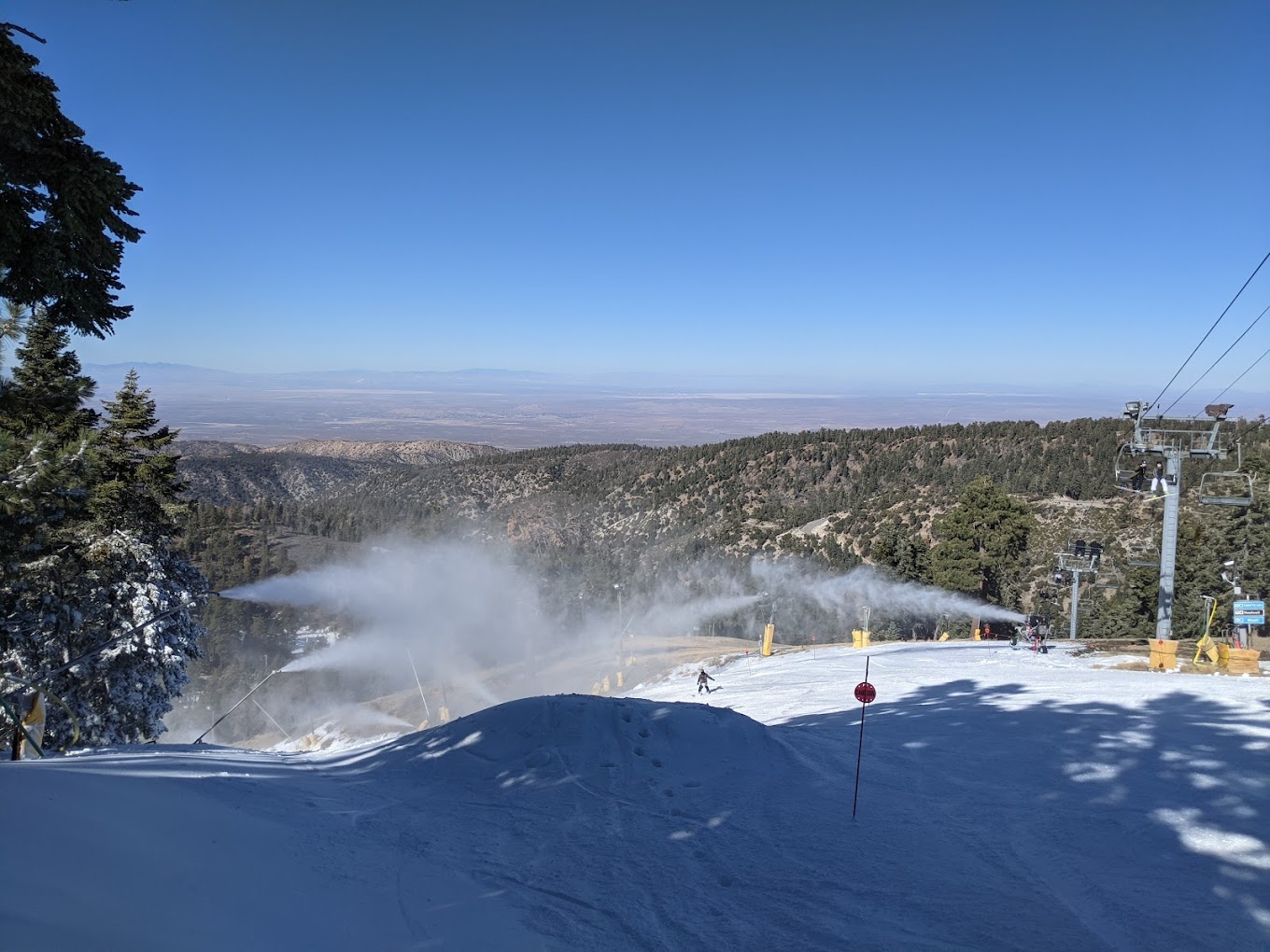 Mountain High North in USA - the view from the top of the mountain.
