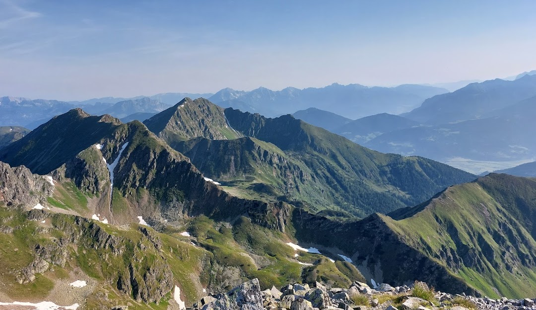 Hohentauern in Austria - a view from the top of a mountain.