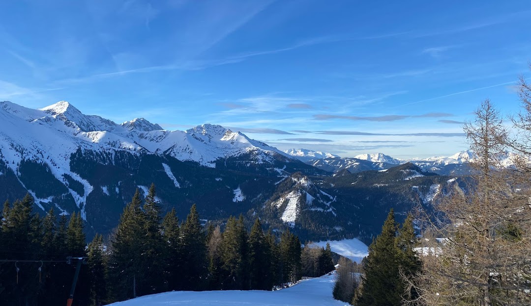 Hohentauern in Austria - a view of the mountains from the top of the mountain.