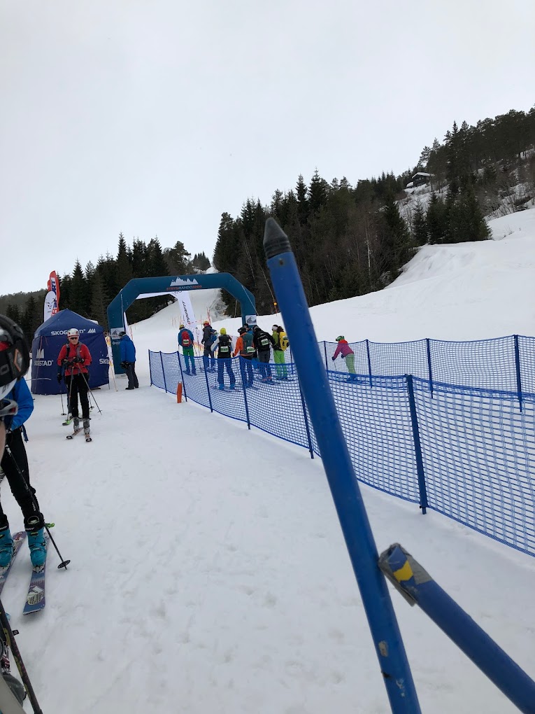 Stryn Vinterski in Norway - a group of people skiing down a snow covered slope.