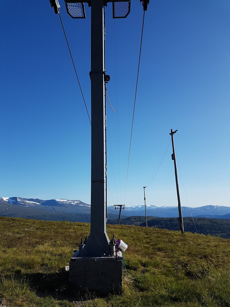 Stryn Vinterski in Norway - a cross on the top of a mountain.