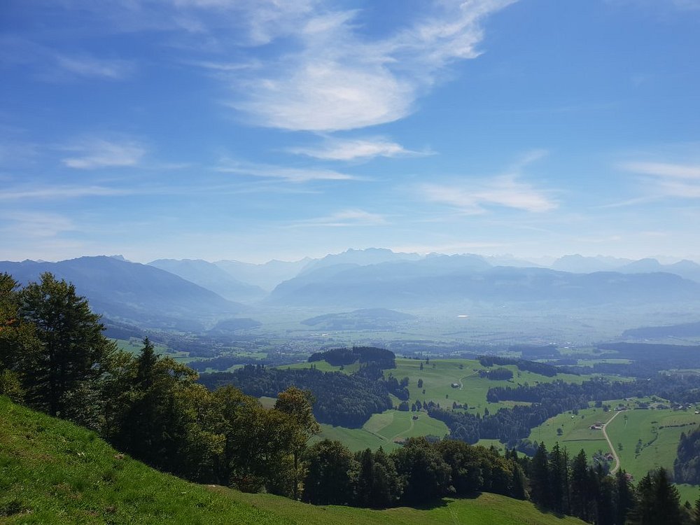 Atzmännig in Switzerland - the view from the top of the mountain.