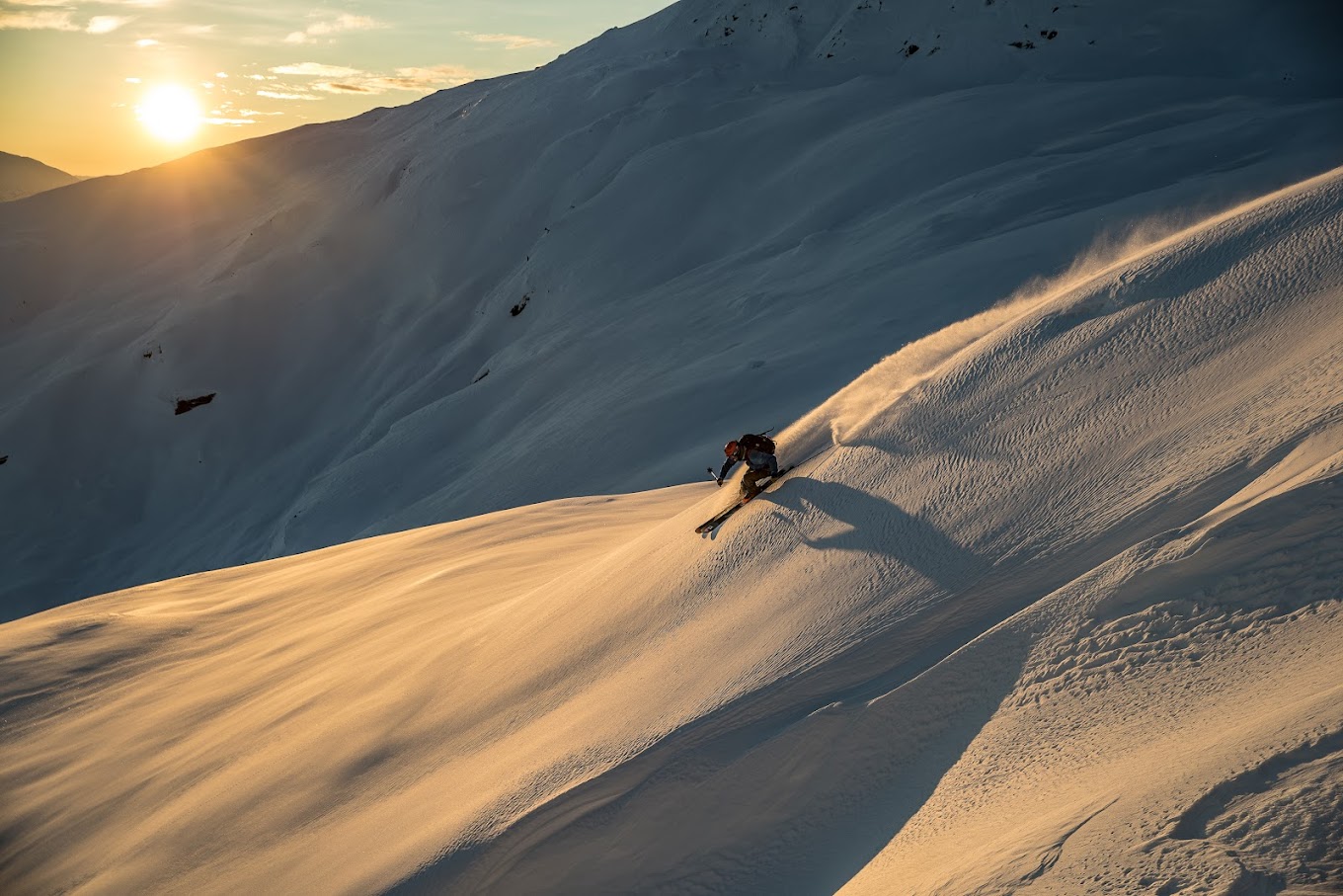 Sogndal Skisenter - Hodlekve in Norway - a person skiing down the side of a mountain.