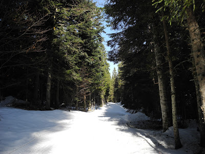 Le Noirmont in France - snow on the ground.