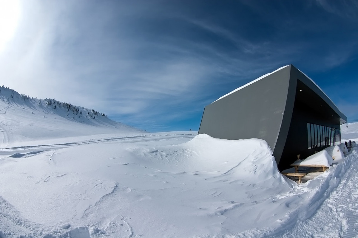 Radusa in Bosnia and Herzegovina - a house in the middle of a snowy mountain.