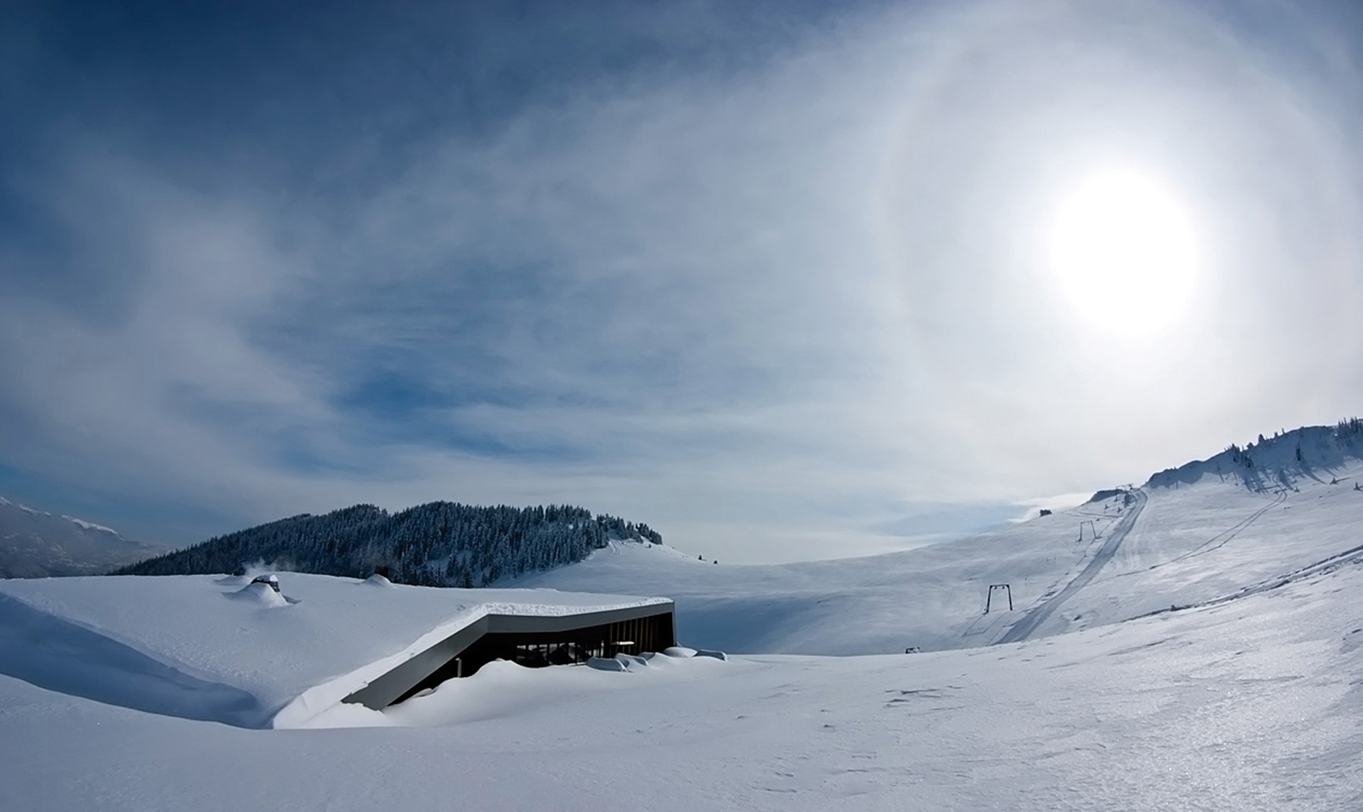 Radusa in Bosnia and Herzegovina - a snow covered ski slope.