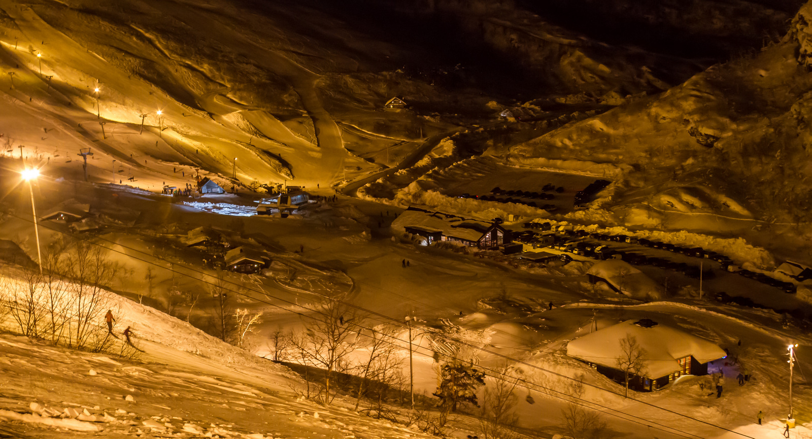 Eikedalen in Norway - snow on the ground.