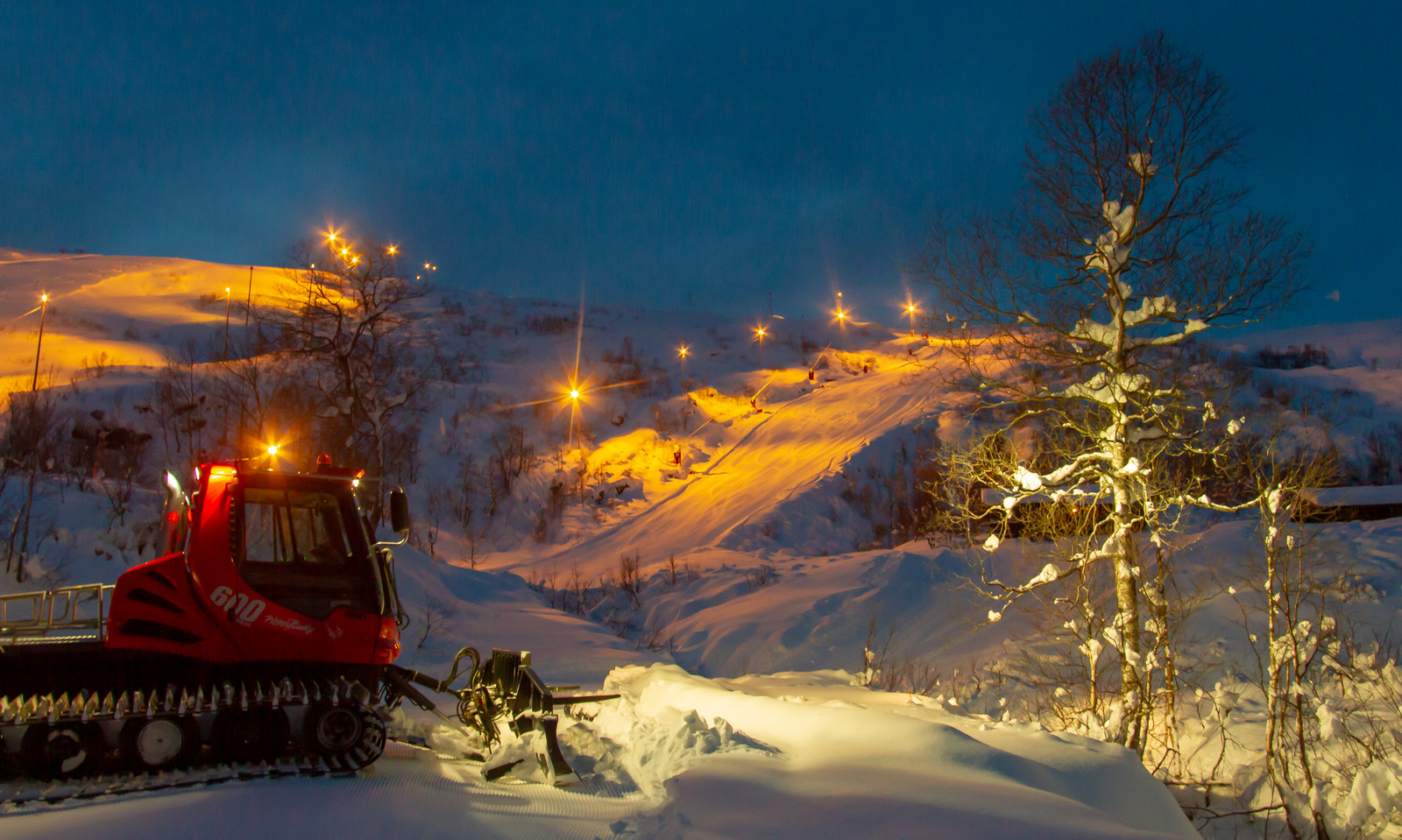 Eikedalen in Norway - snow on the ground.