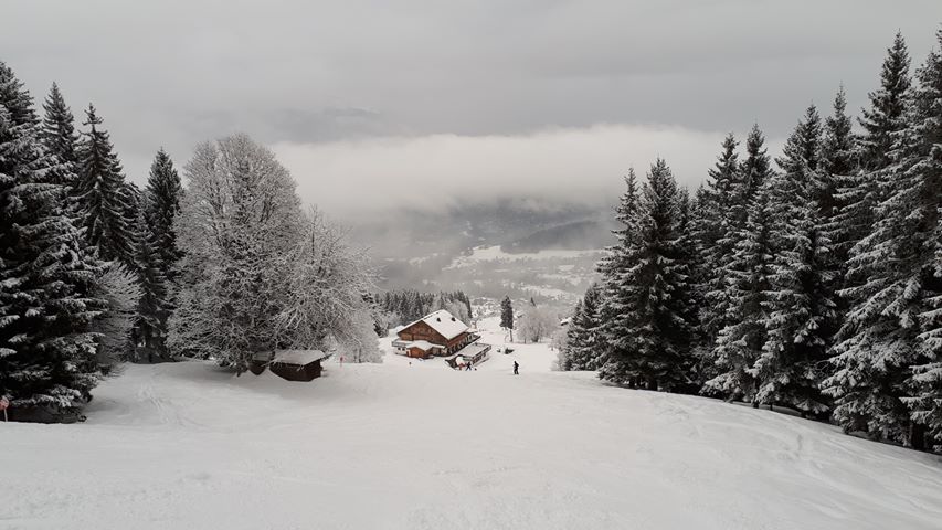 Cordon in France - the view from the top of the mountain.