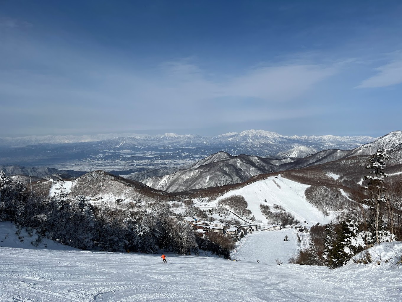 Shiga Kogen Terakoya in Japan - the view from the top of the mountain.