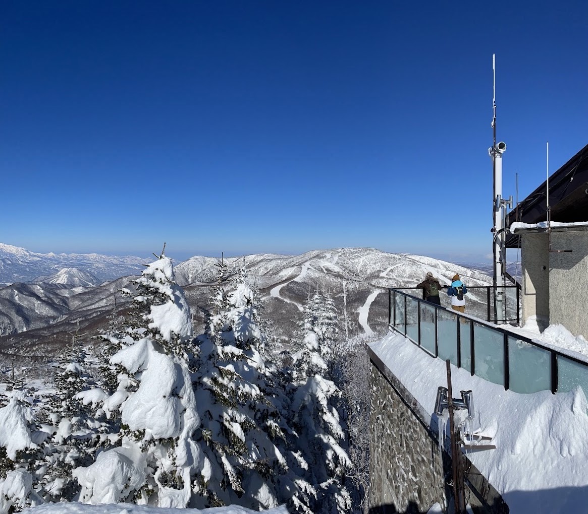 Shiga Kogen Terakoya in Japan - a view from the top of a mountain.
