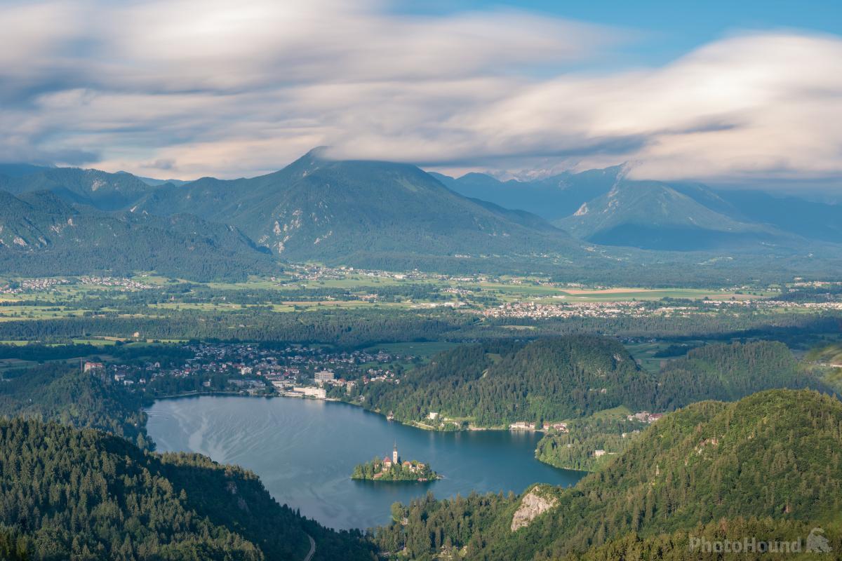 Gače in Slovenia - the view from the top of the mountain.