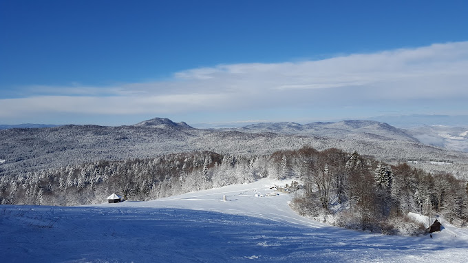 Gače in Slovenia - the view from the top of the mountain.