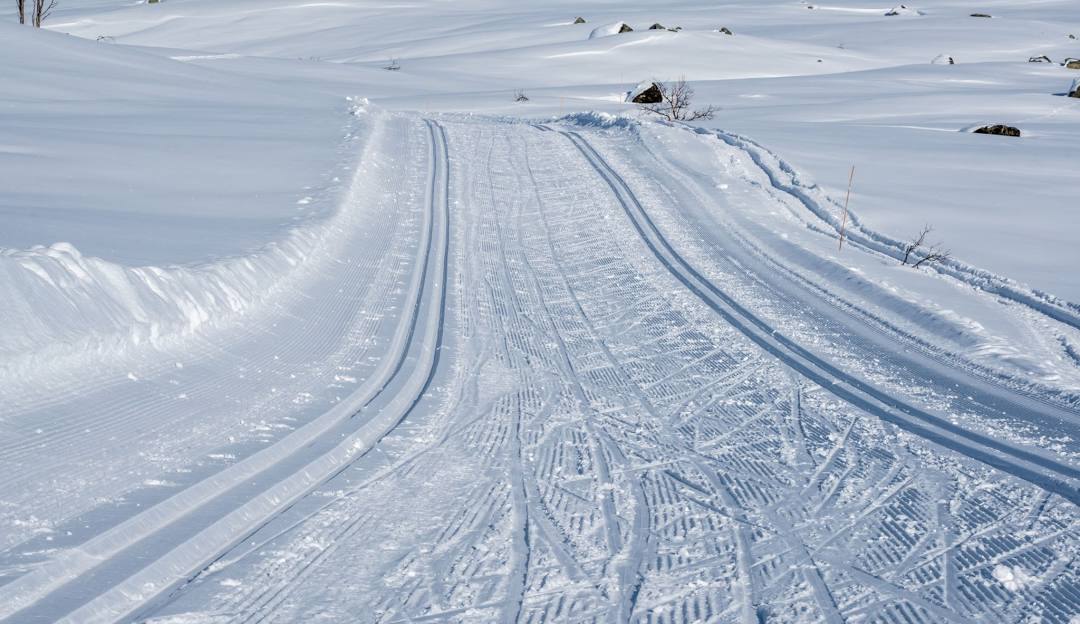 Nordic Mountain in USA - a snow covered road in the mountains.