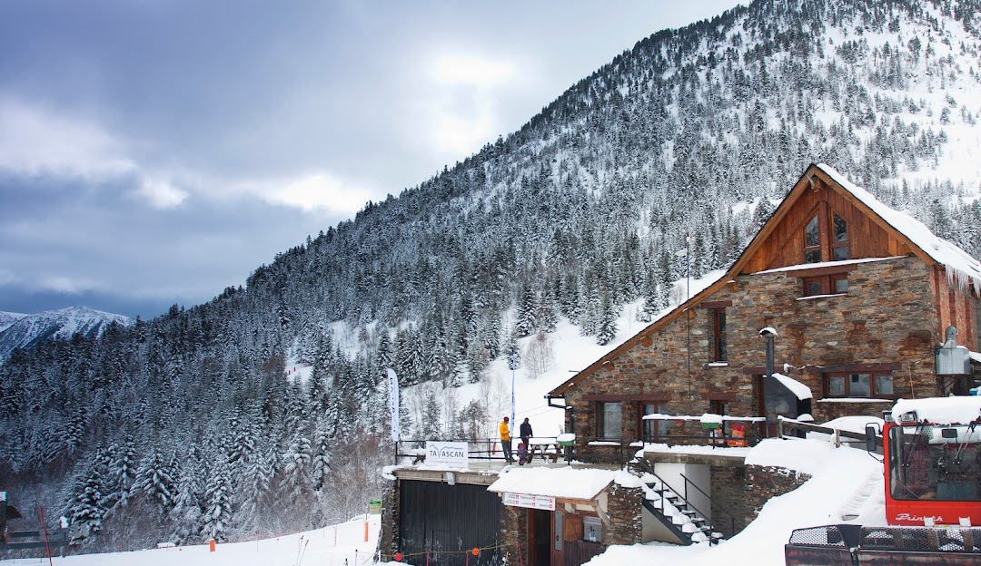 Pleta del Prat – Tavascan in Spain - a house in the mountains covered in snow.