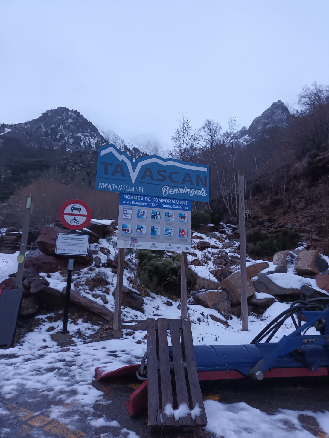 Pleta del Prat – Tavascan in Spain - snow on the ground.