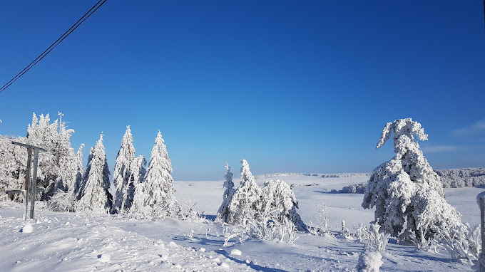 Laguiole in France - the view from the top of a ski lift.