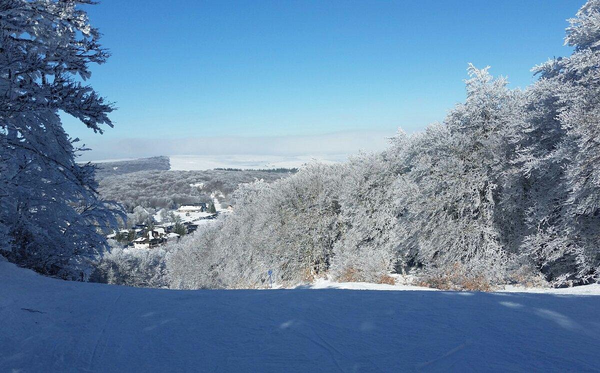 Laguiole in France - the view from the top of the hill.