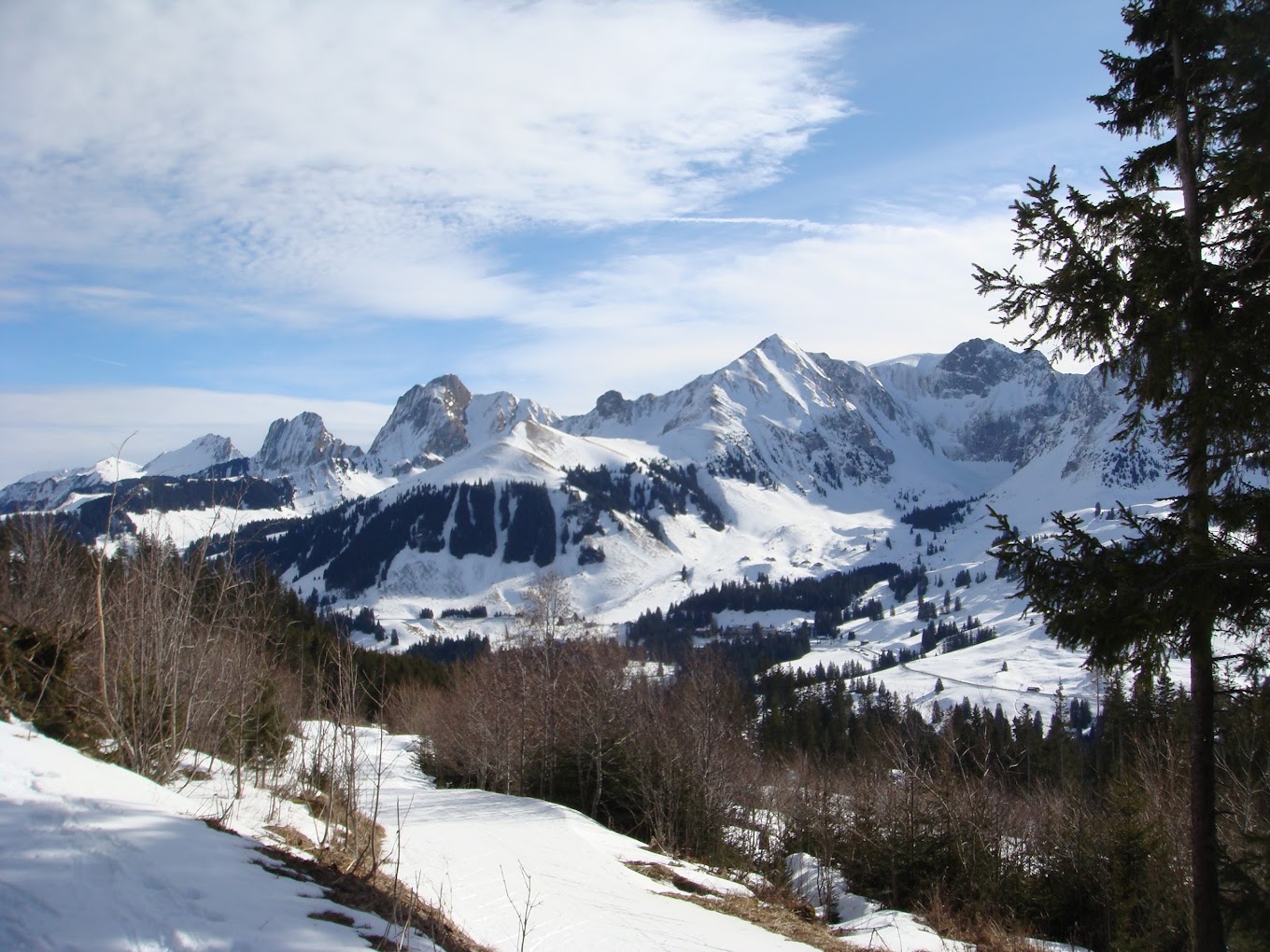 Selital in Switzerland - snow on the ground.