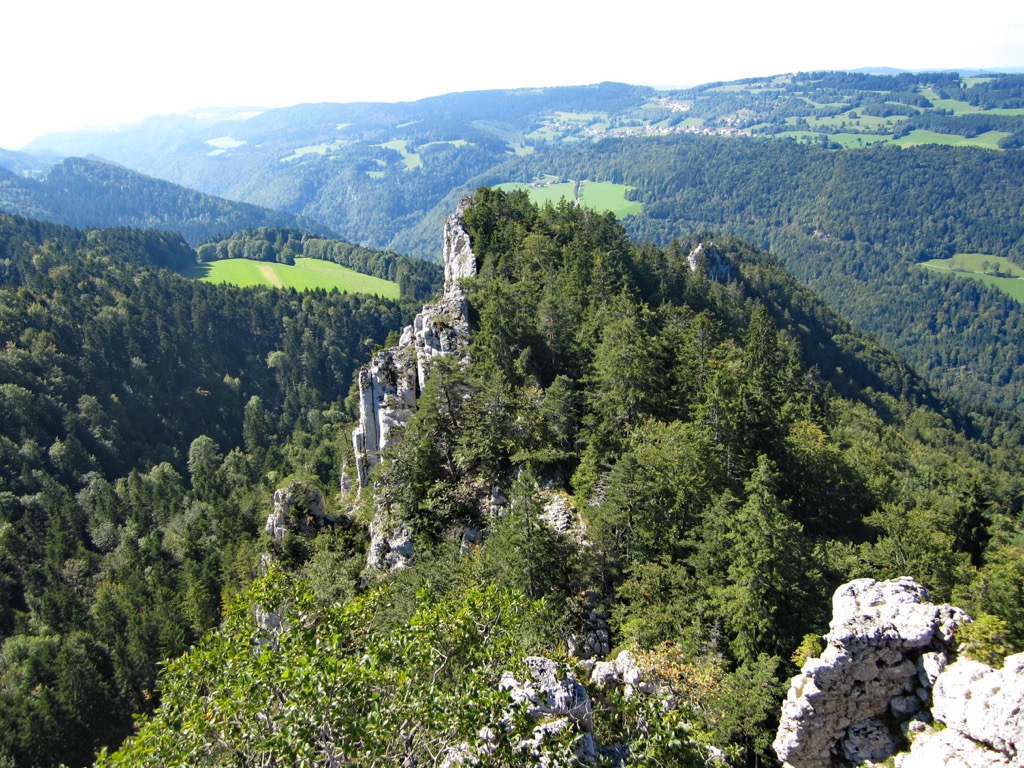 Dent de Vaulion – Le Morez in Switzerland - the view from the top of the mountain.