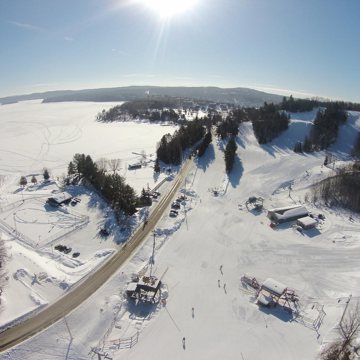 Hidden Valley Highlands in Canada - the view from the top of the mountain looking down on the ski area.
