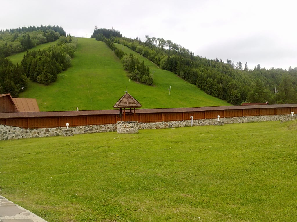 Šachtičky in Slovakia - the grass is green.