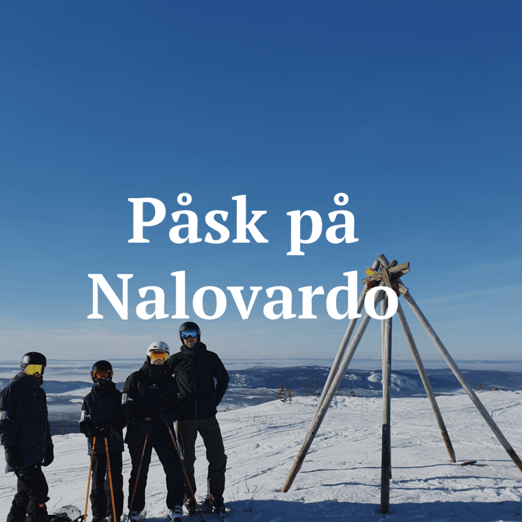 Nalovardo in Sweden - a group of people standing in the snow.