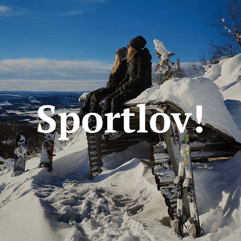 Nalovardo in Sweden - a person sitting on a bench covered in snow.