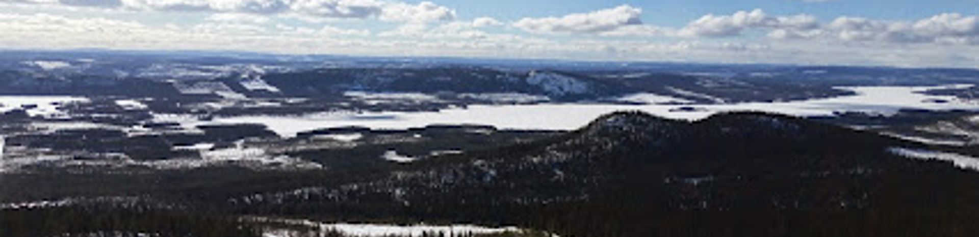 Nalovardo in Sweden - a view from the top of a mountain.