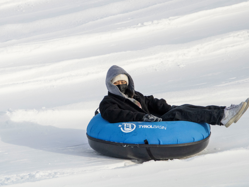 Tyrol Basin – Mt Horeb in USA - the snow is white.
