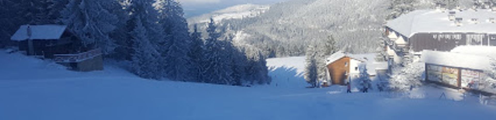 Vlašić in Bosnia and Herzegovina - snow on the ground.