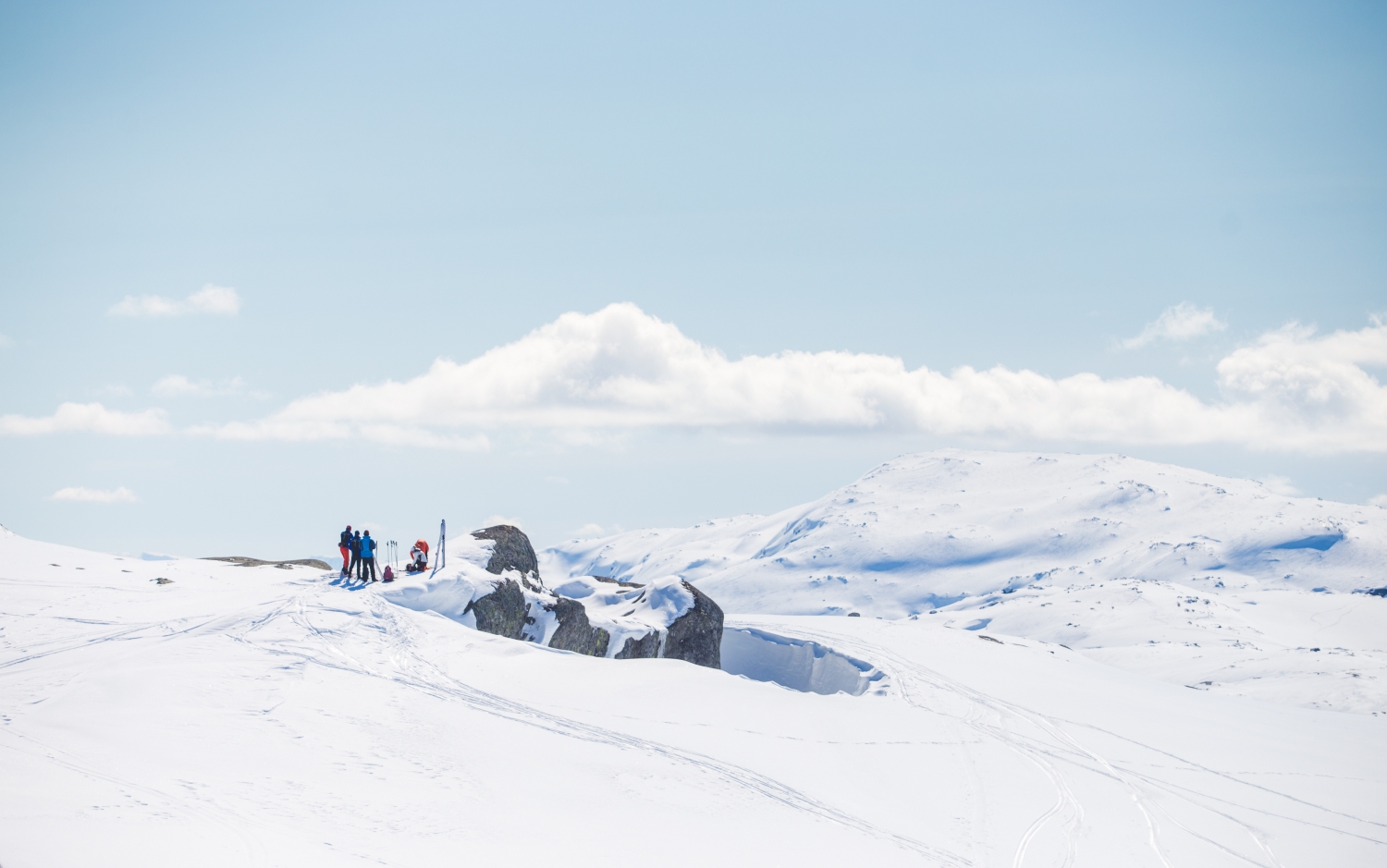 Voss Resort in Norway - white clouds in the sky.