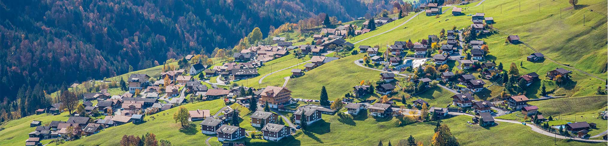 Habkern – Sattelegg in Switzerland - a small village in the mountains.