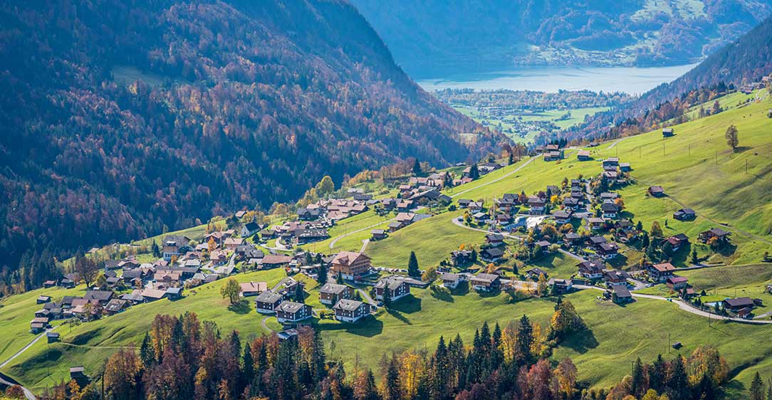 Habkern – Sattelegg in Switzerland - a small village in the mountains.